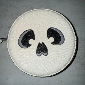 Coach Halloween Graphic Ghost Coin Case